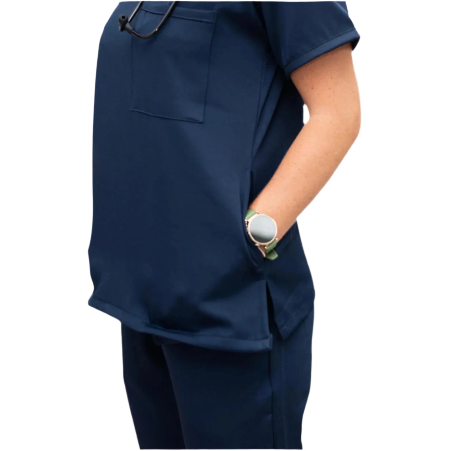 Female Amalfi Navy Jogger Set