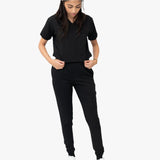 Female Jet Black Jogger Set