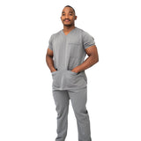 Male Cloud Grey Scrub Set