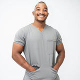 Male Cloud Grey Scrub Set