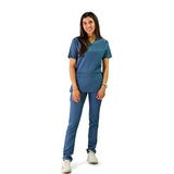 Female  Air Force Blue Scrub Set