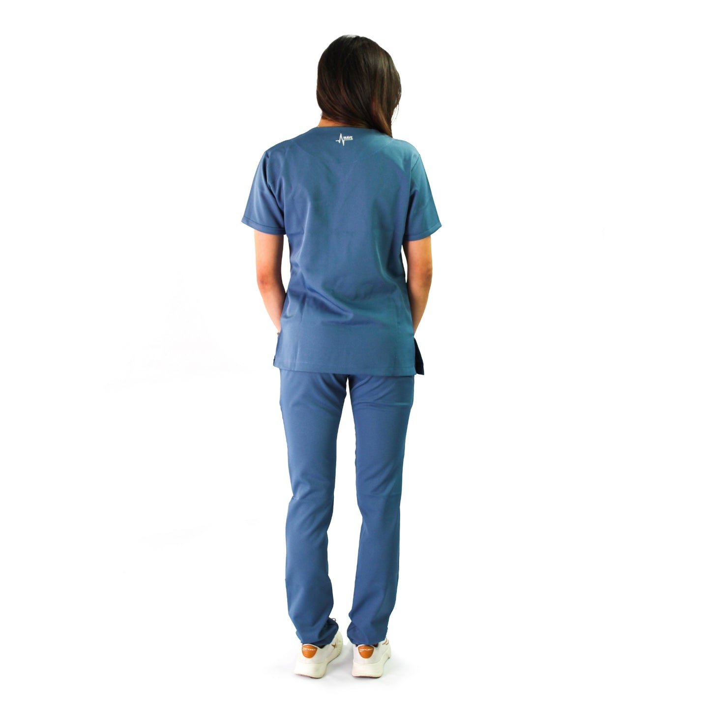 Female  Air Force Blue Scrub Set