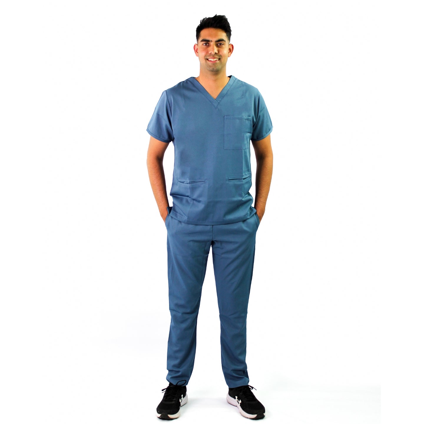 Male  Air Force Blue Scrub Set