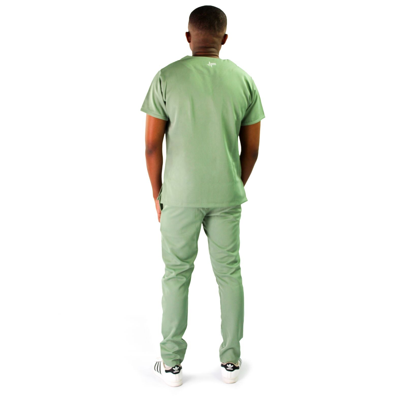 Male Sage Green Scrub Set