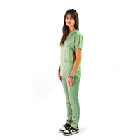 Female Sage Green Scrub Set