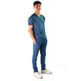 Male  Air Force Blue Scrub Set