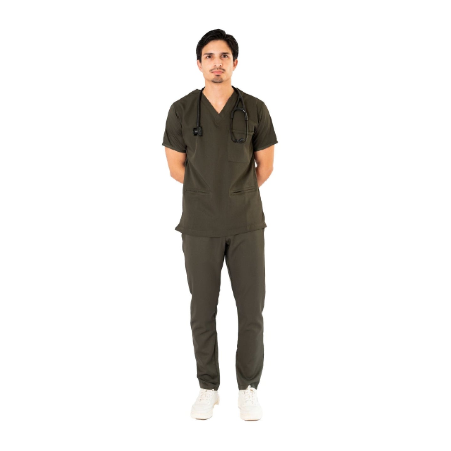 Male Olive Green Scrub Set - Limited Edition