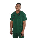 Male Bottle Green Scrub Set