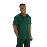 Male Bottle Green Scrub Set