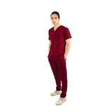 Male Garnet Maroon Scrub Set