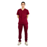 Male Garnet Maroon Scrub Set