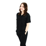 Female Jet Black Scrub Set