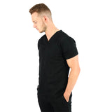 Male Jet Black Scrub Set