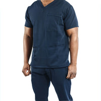 Male Amalfi Navy Scrub Set