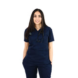 Female Amalfi Navy Scrub Set