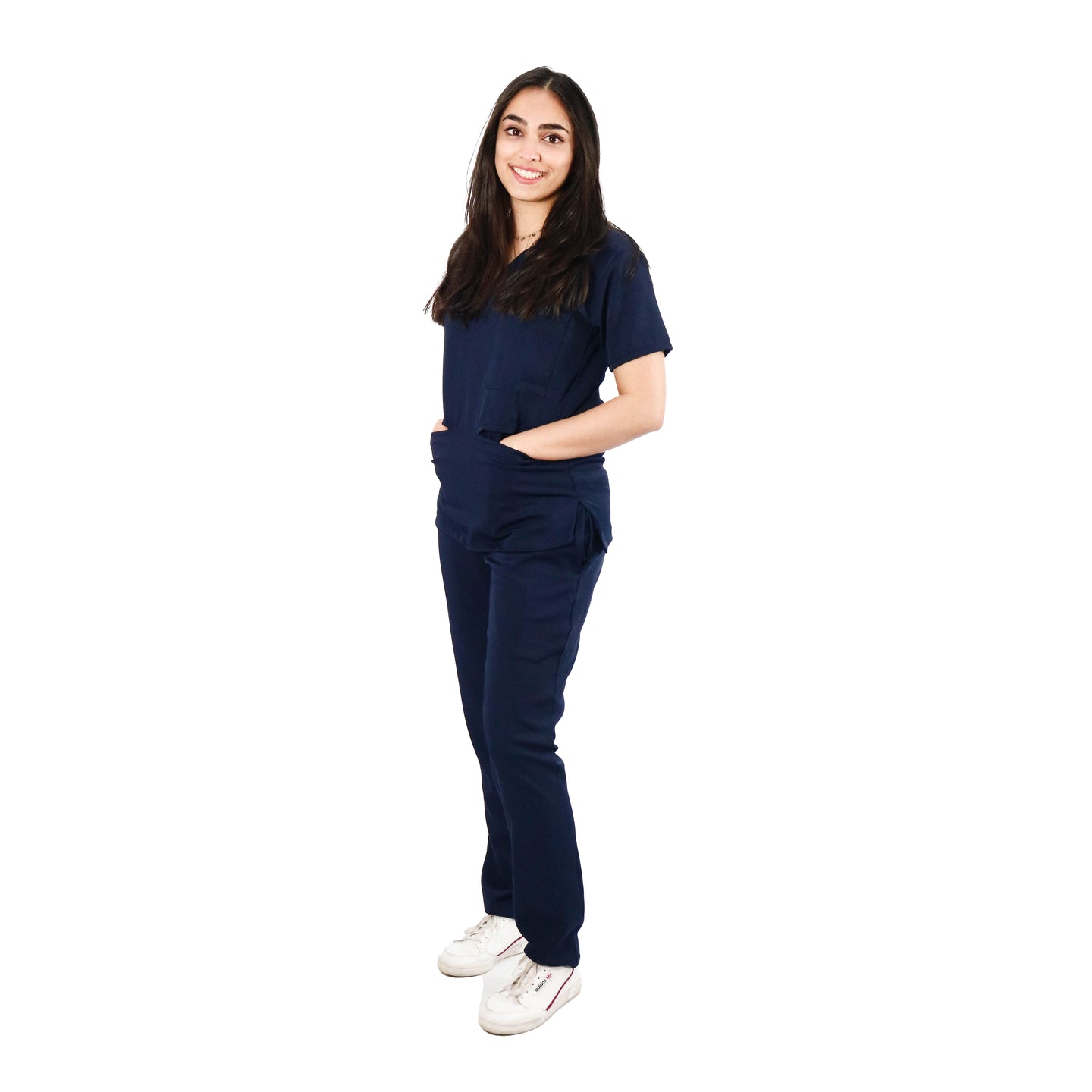 Female Amalfi Navy Scrub Set