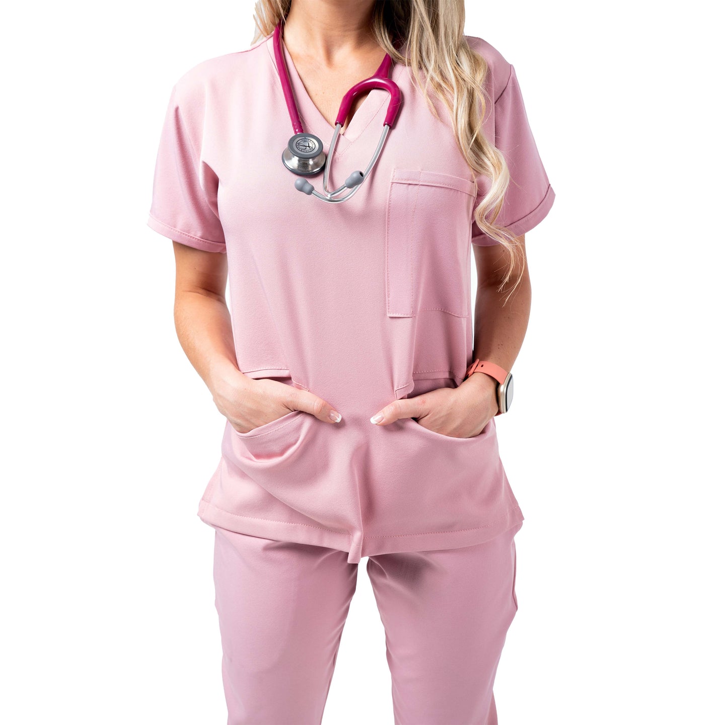 Female Dusty Pink Scrub Set - Limited Edition