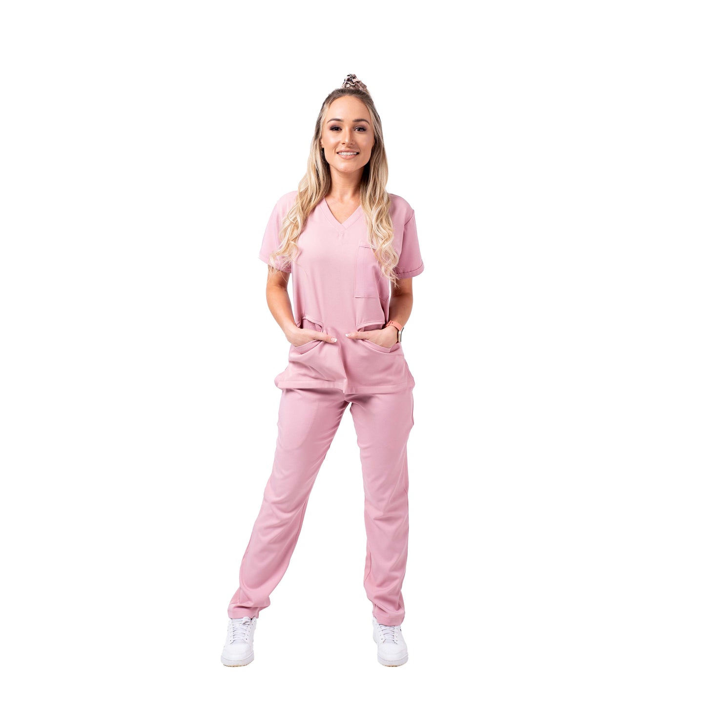 Female Dusty Pink Scrub Set - Limited Edition