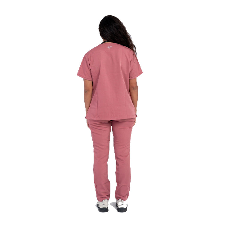 Women's Rose Pink Scrubs Sets
